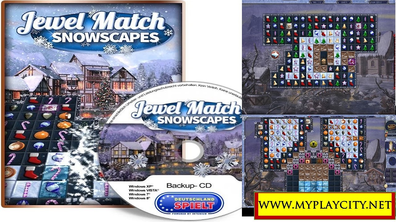 دانلود بازی Jewel Match Snowscape برای کامپیوتر | بهترین بازی Match 3 زمستانی و فکری